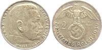 Drittes Reich 2 Reichsmark Hindenburg -