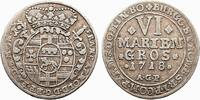 Paderborn Bistum 6 Mariengroschen - 1/6 Taler Franz Arnold von Metternich (1704-1718) -