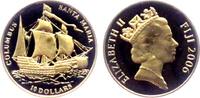 Fidschi Inseln 10 Dollar 1/25 Unze Goldmünze - Kolumbus Karavelle Santa Maria -