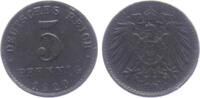 Ersatzmünzen des 1. Weltkrieges 5 Pfennig 5 Pfennig - Kordelkreis -