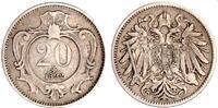 Haus Habsburg - Österreich 1892 20 Heller Umlaufmünze ss