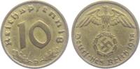 Drittes Reich 10 Reichspfennig 10 Reichspfennig - mit Hakenkreuz -