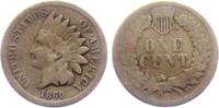 USA 1 Cent 1860 Indian Head (1859-1909) s