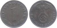Drittes Reich 1 Reichspfennig 1 Reichspfennig - mit Hakenkreuz -