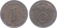 Drittes Reich 1 Reichspfennig 1 Reichspfennig - mit Hakenkreuz -