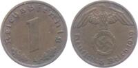 Drittes Reich 1 Reichspfennig 1 Reichspfennig - mit Hakenkreuz -