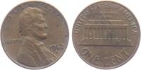 USA 1962 D 1 Cent - Lincoln Memorial unc - fleckig