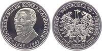 Deutschland - BRD Silbermedaille Bundeskanzler Konrad Adenauer (1949-1963) - mit MDM-Echtheitszertifikat -