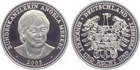 Deutschland - BRD Silbermedaille Bundeskanzlerin Angela Merkel (2005-2021) - mit MDM-Echtheitszertifikat -
