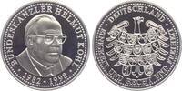 Deutschland - BRD Silbermedaille Bundeskanzler Helmut Kohl (1982-1998) - mit MDM-Echtheitszertifikat -