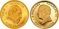 Cook Inseln 5 Dollar Papst Franziskus - In Memoriam -