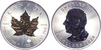 Kanada 5 Dollars Maple Leaf - 1 Silberunze mit 24-karätiger Teilvergoldung -