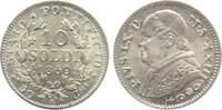 Vatikan - Kirchenstaat 10 Soldi Papst Pius IX. (1846-1878) -
