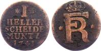 Hessen-Kassel 1 Heller Friedrich I. (1730-1751) -