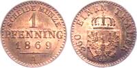 1 Pfennig 1869 A Preussen König Wilhelm I. (1861-1888) st