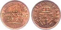 1 Pfennig 1869 A Preussen König Wilhelm I. (1861-1888) st