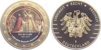 Deutschland Medaille ohne Jahr Karl der Große (768-814) - 1000 Jahre Deutsche Geschichte PP - farbig vergoldet