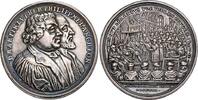 Silbermedaille 1730 Nürnberg Auf die 200-Jahrfeier der Übergabe der Augsburger Konfession vz