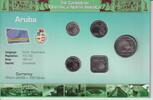 Aruba KMS - 1,90 Florin Kursmünzensatz Aruba - verschiedene Daten - werte von 5 Cent bis 1 Florin -