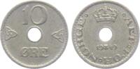 Norwegen 10 Öre 1949 Haakon VII. (1905-1957) ss-vz