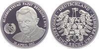 Deutschland - BRD Medaille Papst Benedikt XVI. - zum 85. Geburtstag am 16.04.2012 PP - in Kapsel