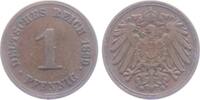 Kaiserreich 1899 G 1 Pfennig - großer Adler ss-vz