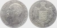 Taler 1866 Sachsen-Meiningen Bernhard Erich Freund (1803-1866) ss