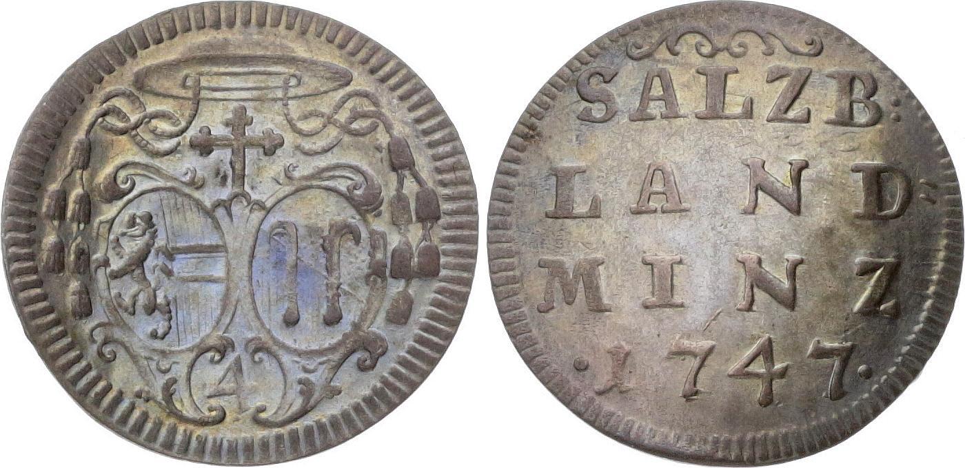 GeistlichkeitSalzburg, Erzbistum 4 Kreuzer (Landbatzen) 1747 Andreas
