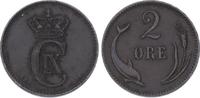 Dänemark 2 Öre 1 Christian IX. 1863-1906.