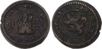 Spanien-Königreich 4 Maravedis Felipe III. 1598-1621.