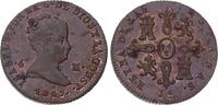 Spanien-Königreich 4 Maravedis Isabel II. 1833-1868.