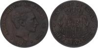 Spanien-Königreich 10 Centimos Alfons XII. 1874-1885.
