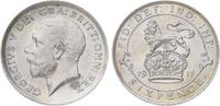 Großbritannien 6 Pence George V. 1910-1936.