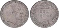 Großbritannien 6 Pence Edward VII. 1901-1910.