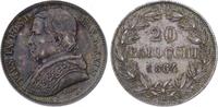 Italien-Kirchenstaat 20 Baiocchi Pio IX. 1846-1878.