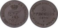 Mecklenburg-Schwerin 2 Pfennig Friedrich Franz II. 1842-1883.