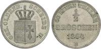 Oldenburg 1/2 Silbergroschen Nicolaus Friedrich Peter 1853-1900.