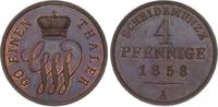 Schaumburg-Lippe 4 Pfennig Georg Wilhelm 1807-1860.