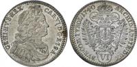Römisch Deutsches Reich 6 Kreuzer Karl VI. 1711-1740.