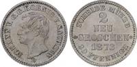 Sachsen-Albertinische Linie 2 Neugroschen Johann 1854-1873.