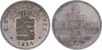 Sachsen-Albertinische Linie 2 Neugroschen Friedrich August II. 1836-1854.