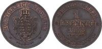 Sachsen-Albertinische Linie Pfennig Johann 1854-1873.
