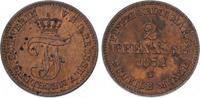 Mecklenburg-Schwerin 2 Pfennig Friedrich Franz II. 1842-1883.