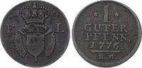 Schaumburg-Hessen Pfennig Friedrich II. von Hessen-Kassel 1760-1785.