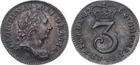 Großbritannien 3 Pence George III. 1760-1820.