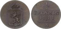 Reuss, jüngere Linie zu Schleiz 1/2 Pfennig (Heller) Heinrich LXII. 1818-1854.