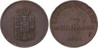 Dänisch-Indien 16 Skilling Frederik VI. 1808-1839. -