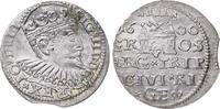 Polen 3 Gröscher 1 Sigismund III. 1587-1632.