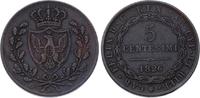 Italien-Sardinien 5 Centesimi Carlo Felice 1821-1831.