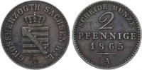 Sachsen-Weimar-Eisenach 2 Pfennig Carl Alexander 1853-1901.